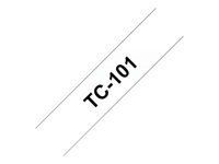BROTHER TC101 12mm Band farblos/schwarz