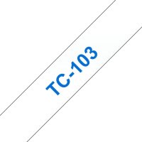 BROTHER TC103 Schriftbandkassette farblos blau 12mmx7.7m...