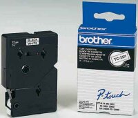 BROTHER TC103 Schriftbandkassette farblos blau 12mmx7.7m laminiert