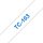 BROTHER TC103 Schriftbandkassette farblos blau 12mmx7.7m laminiert