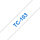 BROTHER TC103 Schriftbandkassette farblos blau 12mmx7.7m laminiert