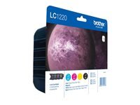 BROTHER LC1220VALBP 4er Pack Schwarz, Gelb, Cyan, Magenta...