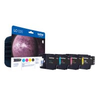 BROTHER LC1220VALBP 4er Pack Schwarz, Gelb, Cyan, Magenta...