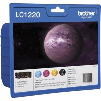 BROTHER LC1220VALBP 4er Pack Schwarz, Gelb, Cyan, Magenta Tintenpatrone