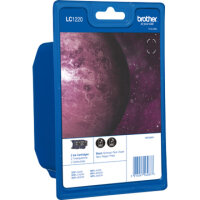 BROTHER LC1220BKBP2 2er Pack Schwarz Tintenpatrone