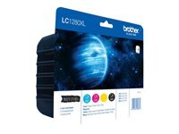 BROTHER LC1280XLVALBP 4er Pack Schwarz, Gelb, Cyan, Magenta Tintenpatrone