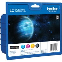BROTHER LC1280XLVALBP 4er Pack Schwarz, Gelb, Cyan, Magenta Tintenpatrone