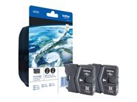 BROTHER Tinte LC-985BKBP2 schwarz Blister Twin Pack