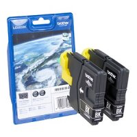 BROTHER Tinte LC-985BKBP2 schwarz Blister Twin Pack