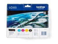 BROTHER LC985VALBP 4er Pack Schwarz, Gelb, Cyan, Magenta...