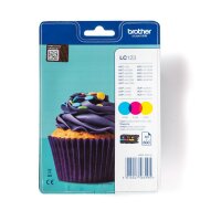 BROTHER LC123 RainbowPack Gelb, Cyan, Magenta Tintenpatrone