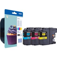BROTHER LC123 RainbowPack Gelb, Cyan, Magenta Tintenpatrone