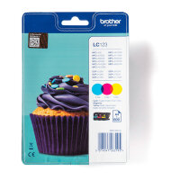 BROTHER LC123 RainbowPack Gelb, Cyan, Magenta Tintenpatrone