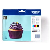 BROTHER LC123 4er Pack Schwarz, Gelb, Cyan, Magenta...