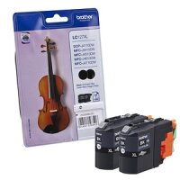 BROTHER LC127XLBKBP2 2er Pack Sehr hohe Ergiebigkeit Schwarz Tintenpatrone