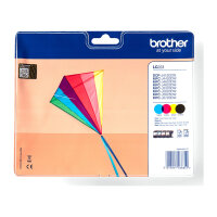 BROTHER LC223 4er Pack Schwarz, Gelb, Cyan, Magenta Tintenpatrone