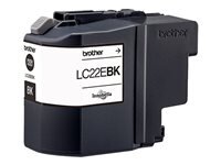BROTHER LC22EBK Sehr hohe Ergiebigkeit Schwarz Tintenpatrone