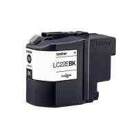 BROTHER LC22EBK Sehr hohe Ergiebigkeit Schwarz Tintenpatrone