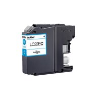 BROTHER LC22EC Sehr hohe Ergiebigkeit Cyan Tintenpatrone
