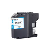 BROTHER LC22EC Sehr hohe Ergiebigkeit Cyan Tintenpatrone