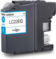 BROTHER LC22EC Sehr hohe Ergiebigkeit Cyan Tintenpatrone