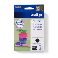 BROTHER LC221BK Schwarz Tintenpatrone