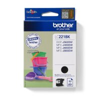 BROTHER LC221BK Schwarz Tintenpatrone