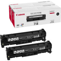 CANON 718 Black 2er Pack Schwarz Tonerpatrone