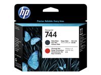 HP 744 Schwarz, Chromatic Red Druckkopf