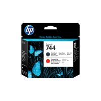 HP 744 Schwarz, Chromatic Red Druckkopf