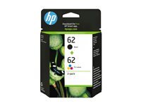 HP 62 Twin Pack 2er Pack Schwarz, Tricolor Tintenpatrone