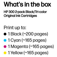 HP 300 2er Pack Schwarz,dreifarbig Tintenpatrone