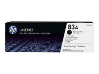 HP 83A Dual Pack 2er Pack Schwarz LaserJet Tonerpatrone...