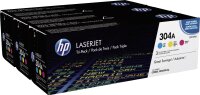 HP 304A Tri pack 3er Pack Gelb, Cyan, Magenta LaserJet Tonerpatrone (CF372AM)