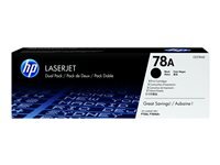 HP 78A 2er Pack Schwarz LaserJet Tonerpatrone (CE278AD)
