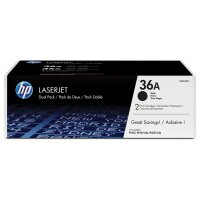 HP 36A 2er Pack Schwarz LaserJet Tonerpatrone (CB436AD)