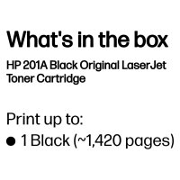 HP 201A Schwarz LaserJet Tonerpatrone (CF400A)