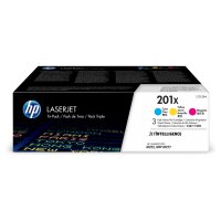 HP 201X 3er Pack Gelb, Cyan, Magenta LaserJet Tonerpatrone (CF253XM)