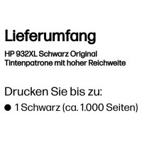 HP 932XL Schwarz Tintenpatrone