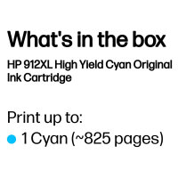 HP 912XL High Yield Cyan Ink
