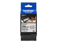 BROTHER Schriftbandkassette TZe-SE5 /  weiß / schwarz / 8m / 24mm / laminiert / f. P-touch 350, 540,