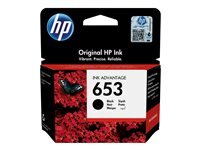 HP 653 BLACK ORIGINAL INK