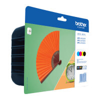 BROTHER LC129XL Value Pack 4er Pack Schwarz, Gelb, Cyan, Magenta Tintenpatrone