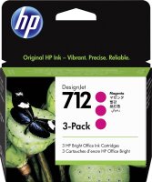HP 712 3-Pack 29-ml Magenta DesignJet Ink Cartridge