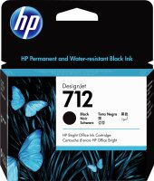 HP 712 80-ml Black DesignJet Ink Cartridge