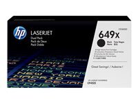 HP 649X 2er Pack Schwarz LaserJet Tonerpatrone (CE260XD)