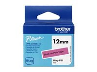 BROTHER Schriftband Brother 12mmx4m schwarz/pink BTAG-P31