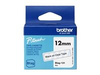 BROTHER Schriftband Brother 12mmx4m schwarz/transparent...