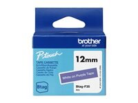 BROTHER Schriftband Brother 12mmx4m weiß/lila BTAG-F35
