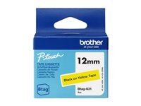 BROTHER Schriftband Brother 12mmx4m schwarz/gelb BTAG-631